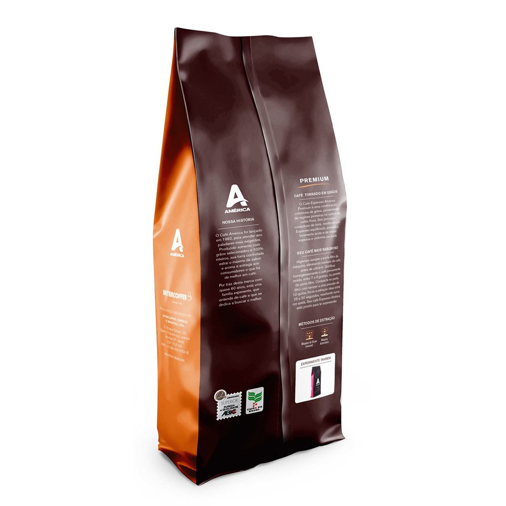 Café Torrado grão América Premium 1kg