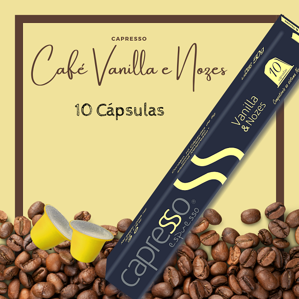 Cápsula Café Vanilla e Nozes 10 Unidades