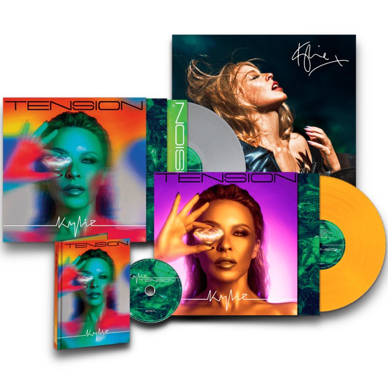 Kylie - Tension [Combo: Exclusive Deluxe CD + Exclusive Limited Silver Vinyl + Limited Orange Vinyl + Print Autografado]