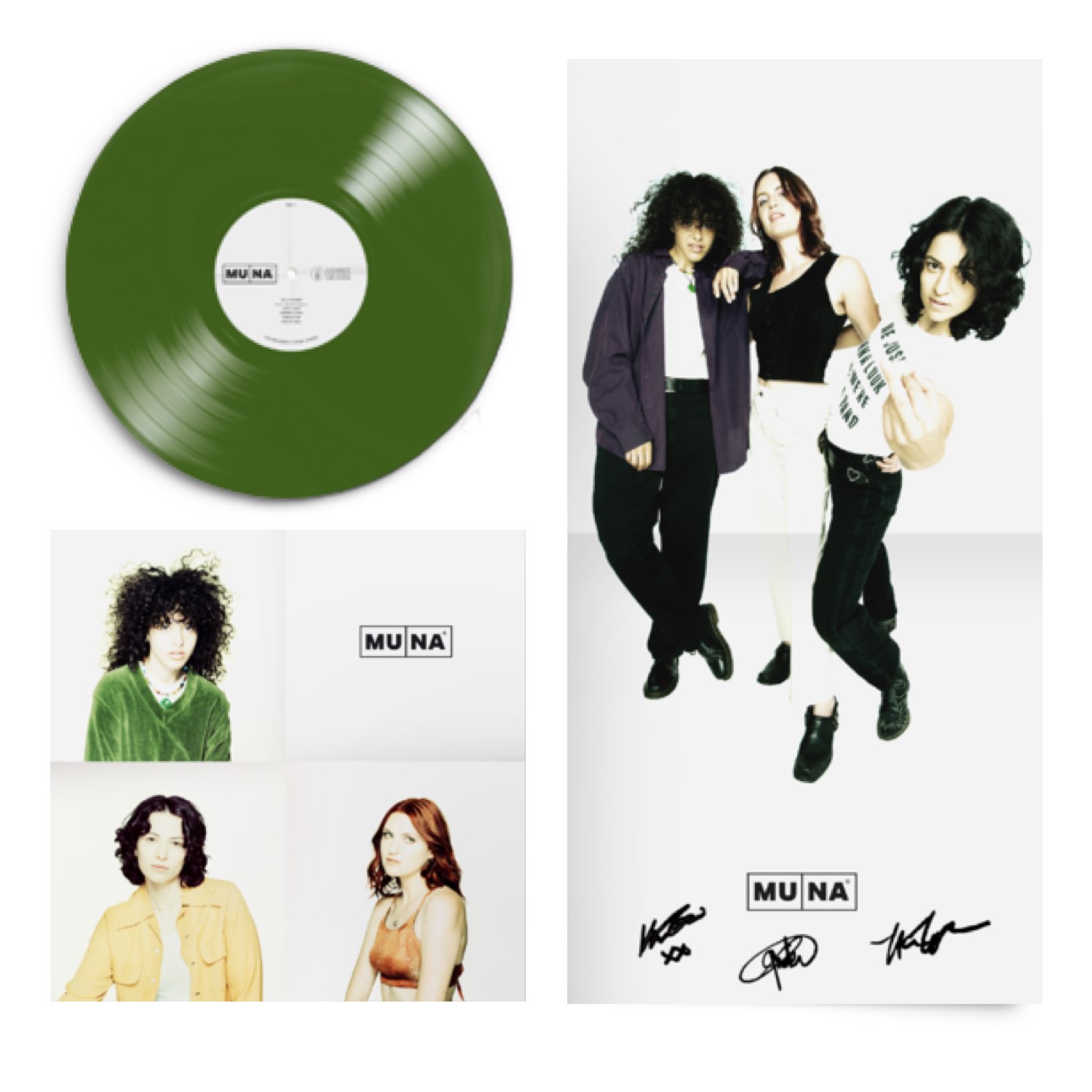 Muna - Muna [Limited Edition Olive Green Vinyl LP + Signed Print]