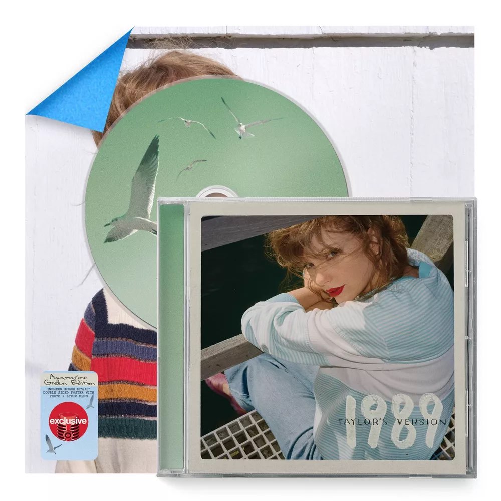 Taylor Swift - 1989 Taylor's Version [Aquamarine Green Deluxe Poster Edition CD] - Target Exclusive