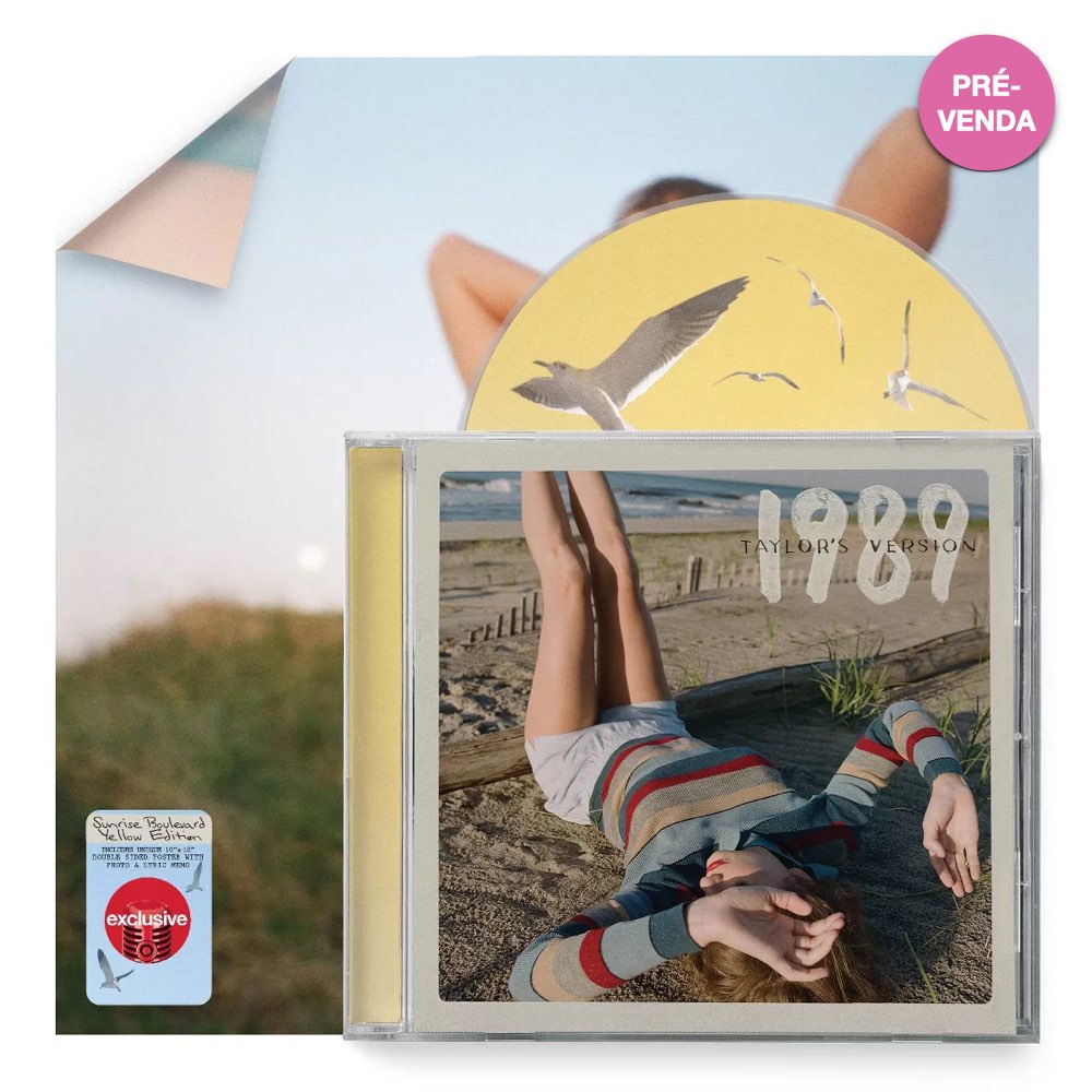 Taylor Swift - 1989 Taylor's Version [Sunrise Boulevard Yellow Deluxe Poster Edition CD] - Target Exclusive