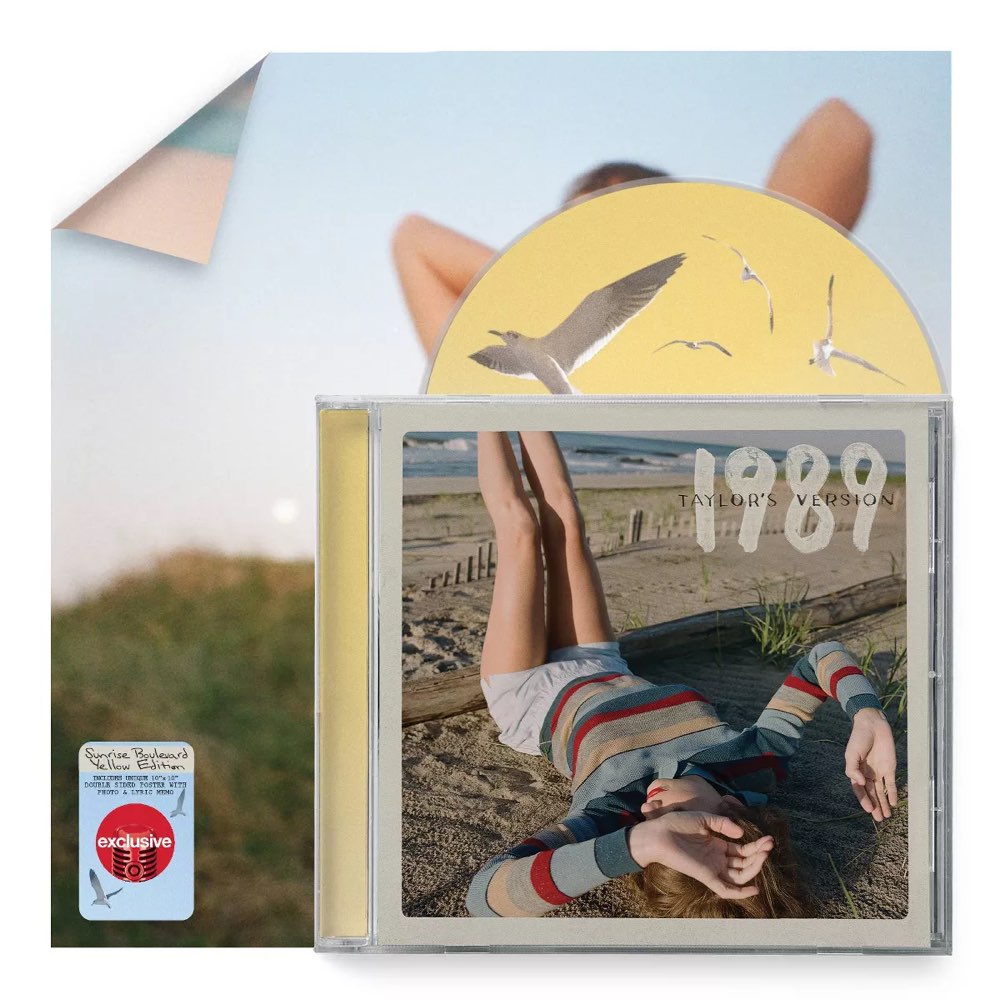 Taylor Swift - 1989 Taylor's Version [Sunrise Boulevard Yellow Deluxe Poster Edition CD] - Target Exclusive