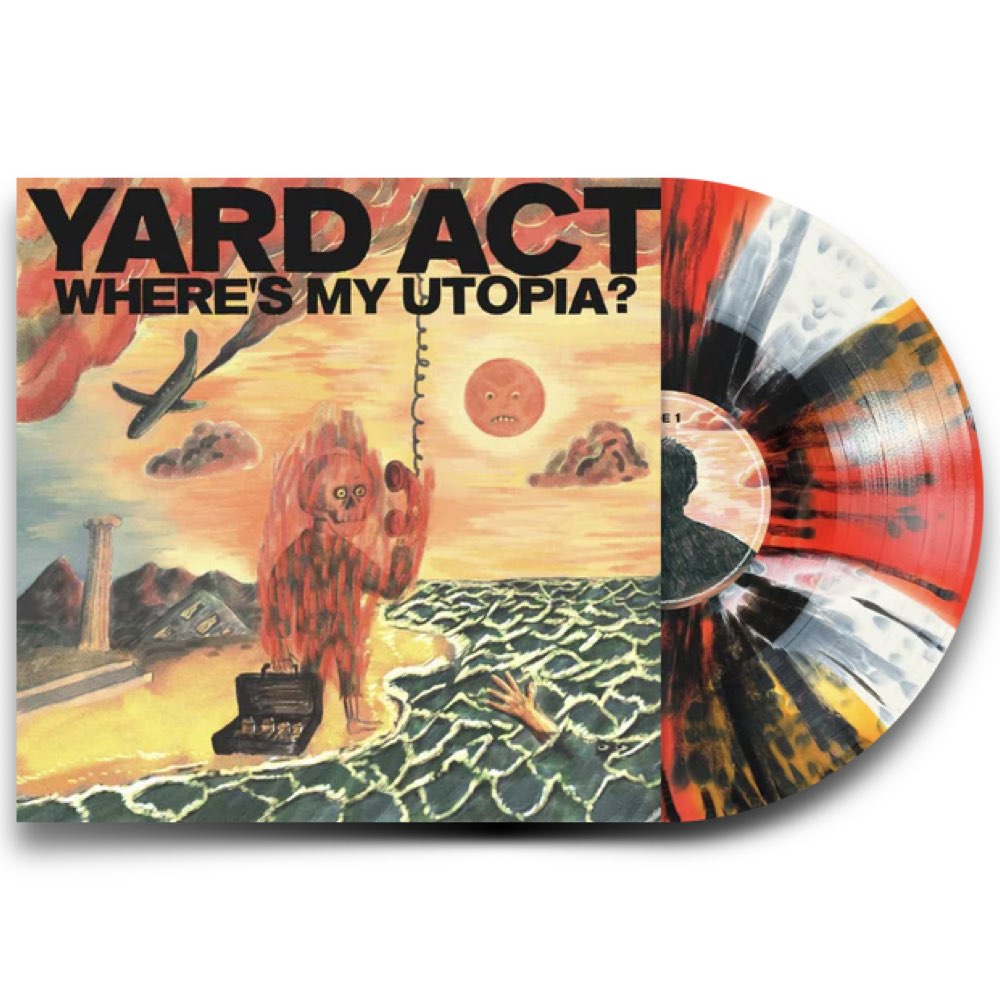 Yard Act - Where's My Utopia [Limited Edition - Pinwheel White and Orange LP with Black Splatter]