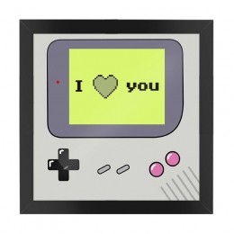 Quadro Gamer Retrô - I love You