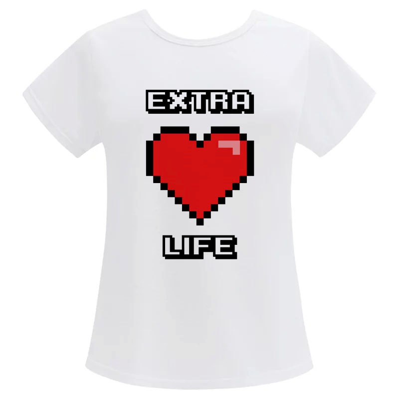 Camiseta Feminina Geek Extra Life