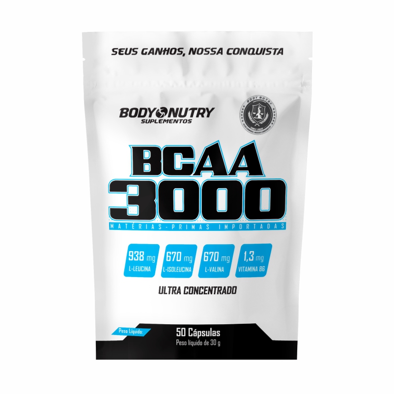 BCAA 3000, refil 50 cápsulas