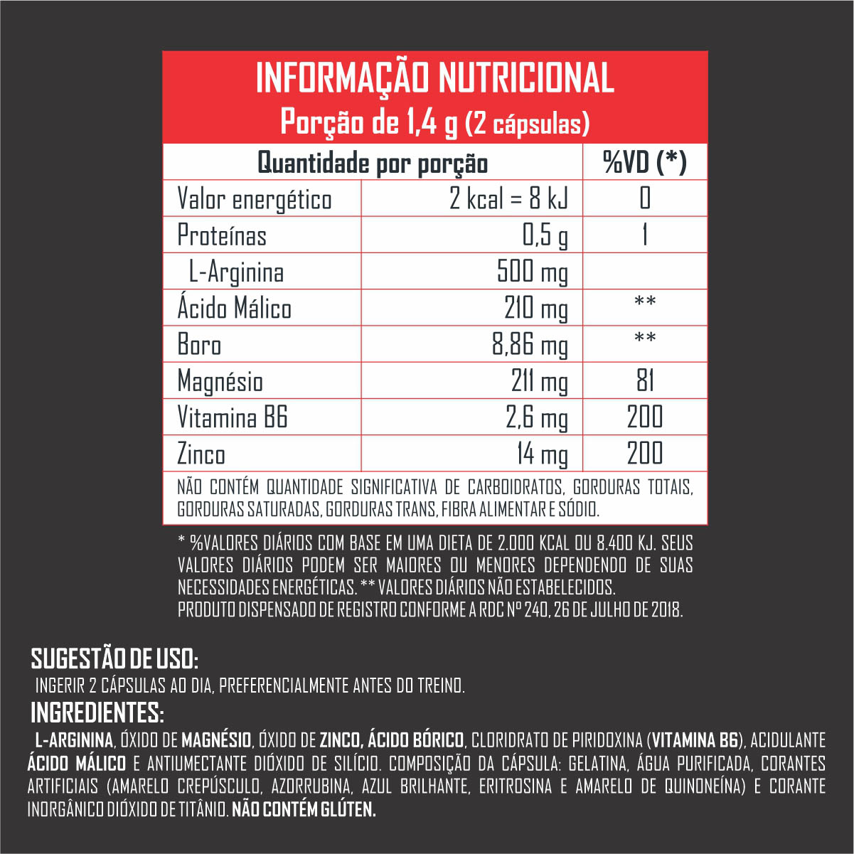 Kit 2x Testo-Gh Dilated Pré Hormonal Vasodilatador, pote 120 cápsulas