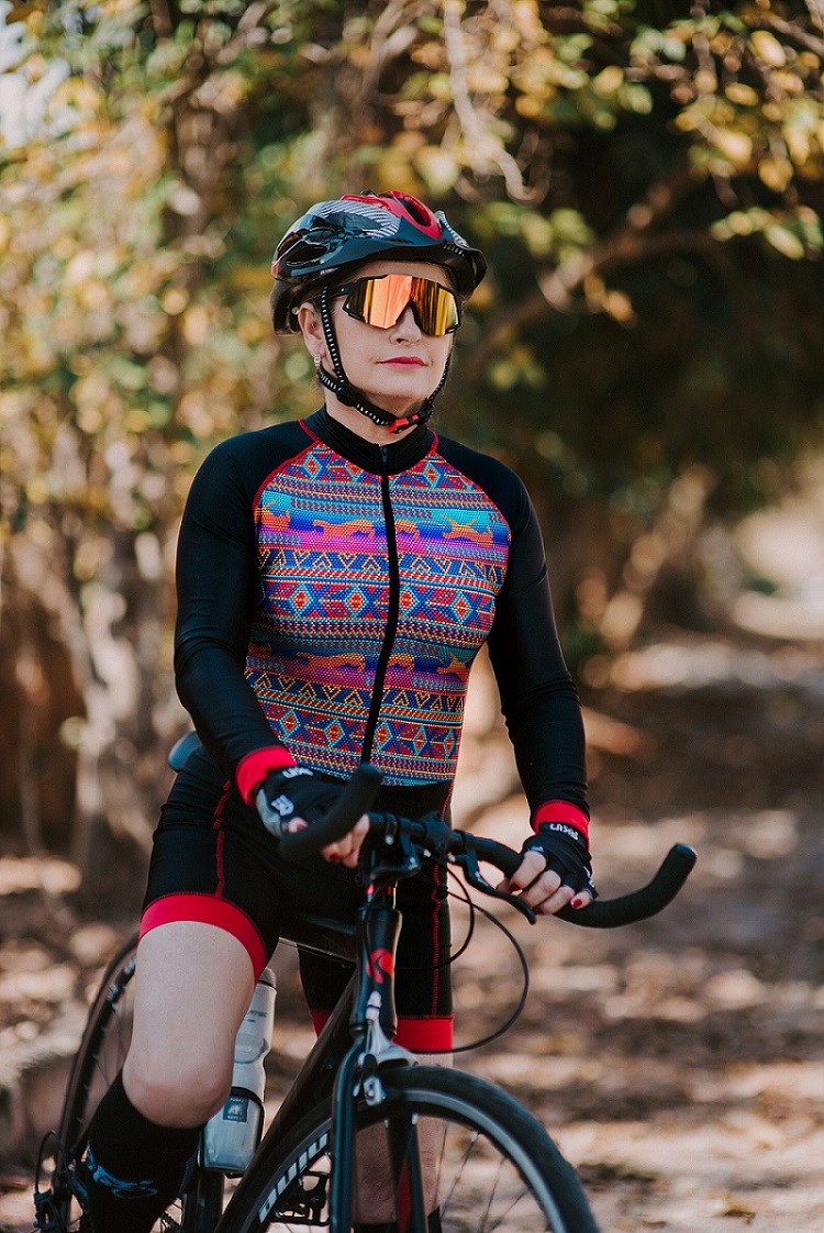 Macaquinho feminino para ciclismo