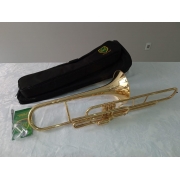 Trombone Curto Weril F671  Sib Laqueado c/ Capa - NOVO