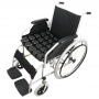 Kit Cadeira De Rodas D100 Em Aço Dobrável + Almofada Air Basic Anti Escaras Dellamed