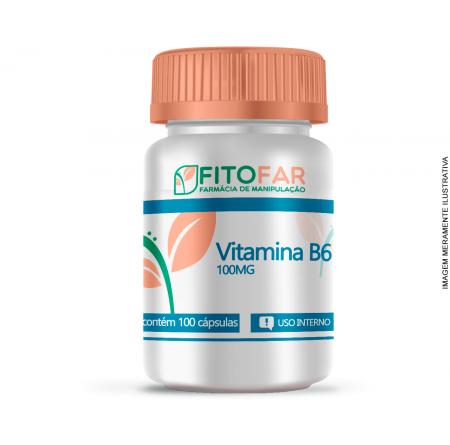 Vitamina B6 100MG - 100 Cápsulas