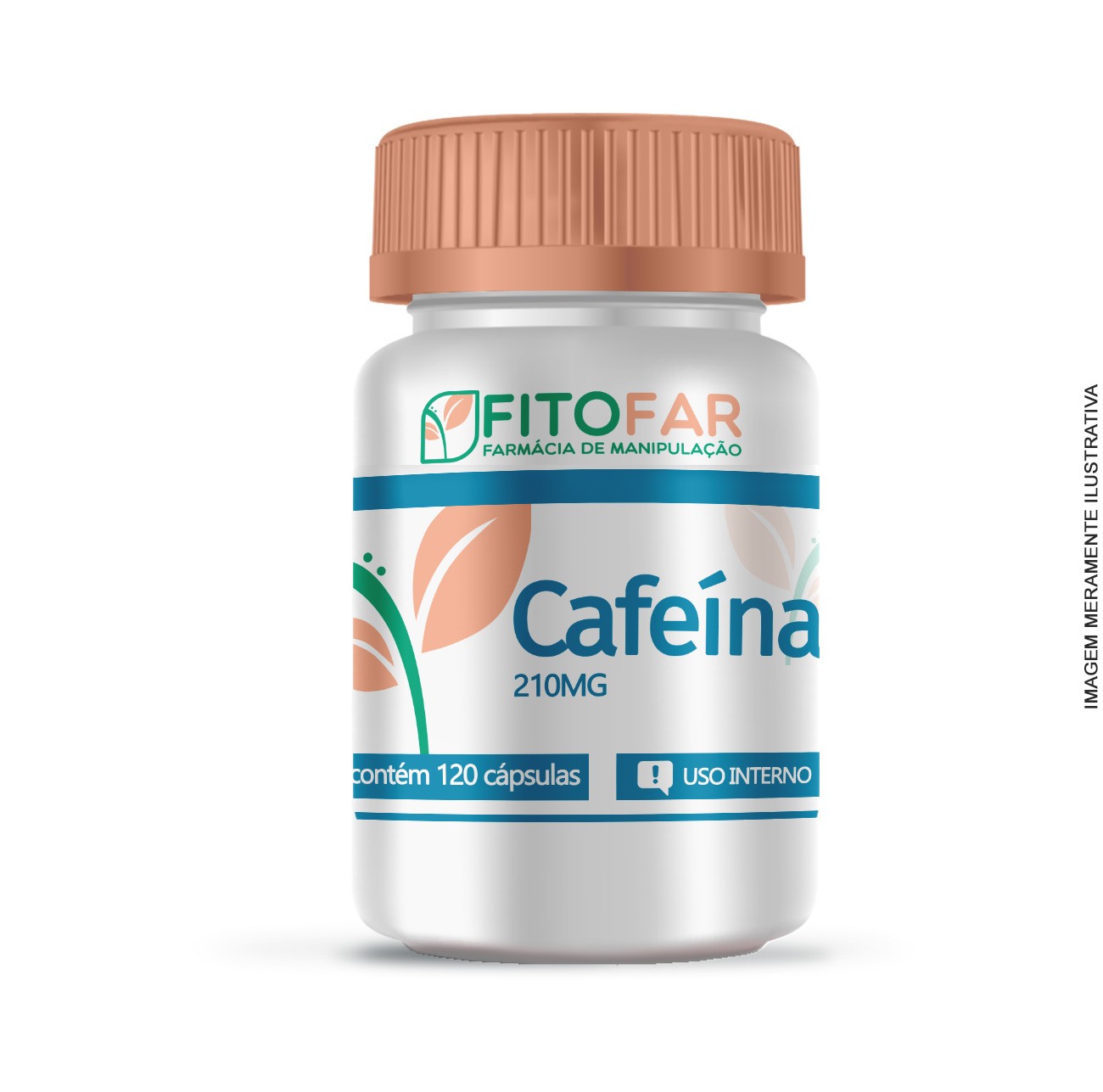 Cafeína - 210mg - 120 cápsulas