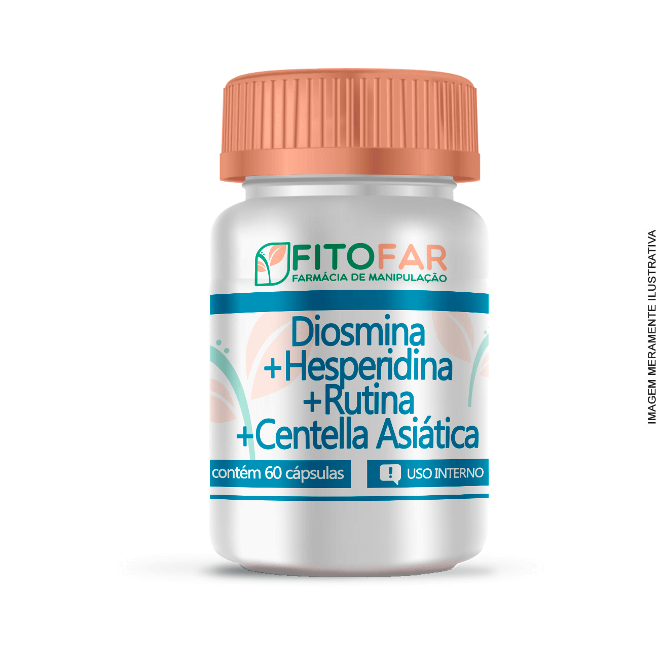 Diosmina + Hesperidina + Rutina + Centella Asiática - 60 Cápsulas