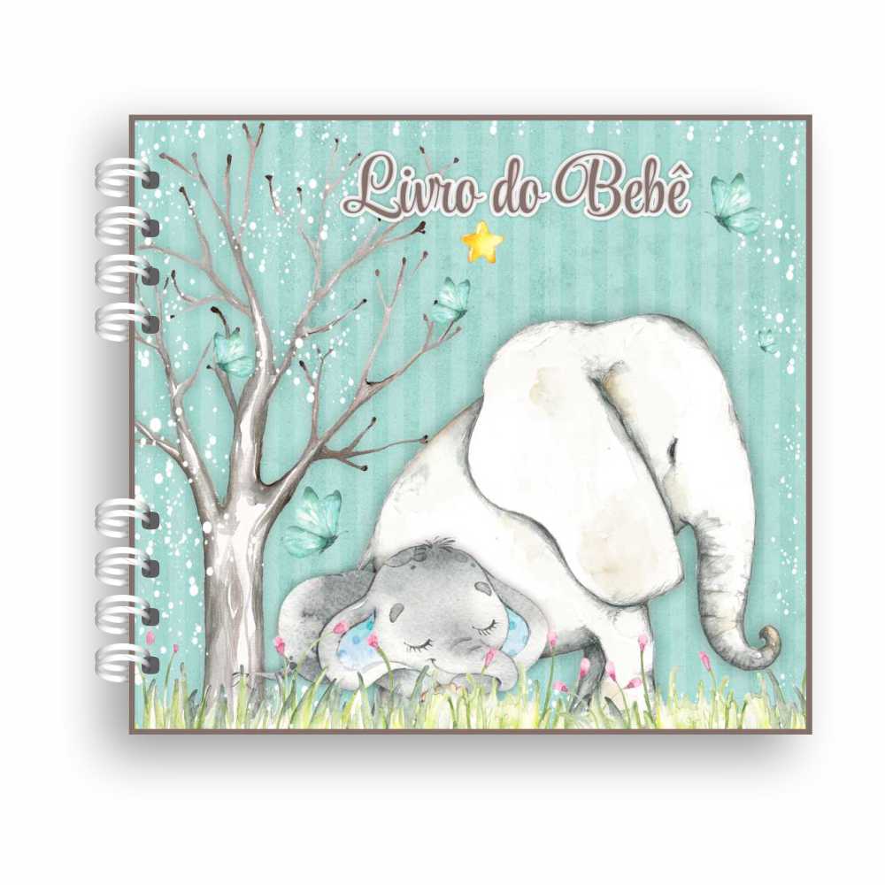 Livro do bebê Elefante Azul