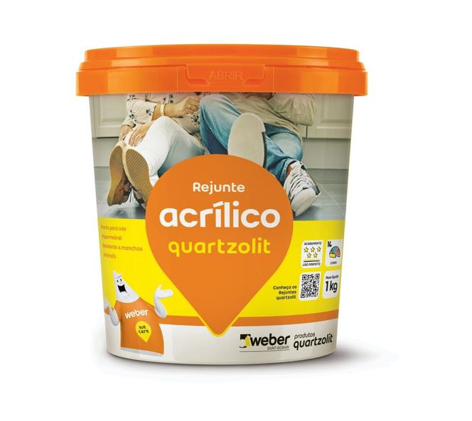 Rejunte Acrílico Quartzolit Bege 1Kg