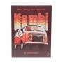 Placa de Alumínio VW - Kombi Vintage - Branco / Vermelho