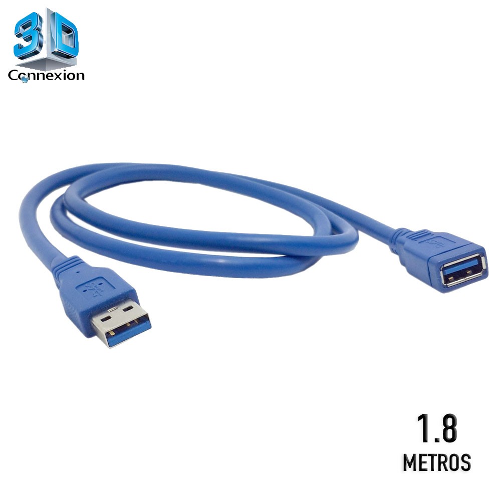 Cabo extensor USB 3.0 ( macho  x fêmea ) 1.8 metro - 3DConnexion
