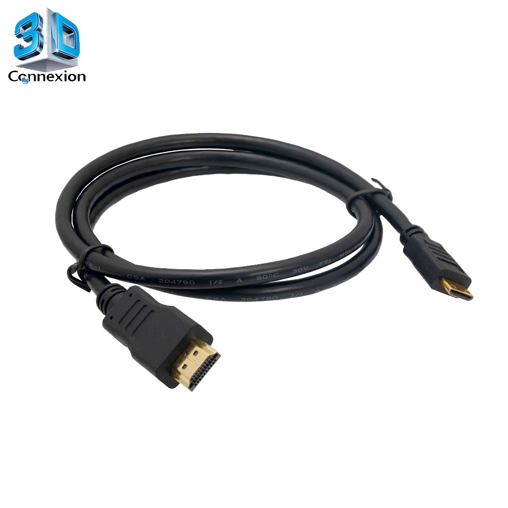 Cabo Mini HDMI x HDMI 1.5 metros - 3DConnexion