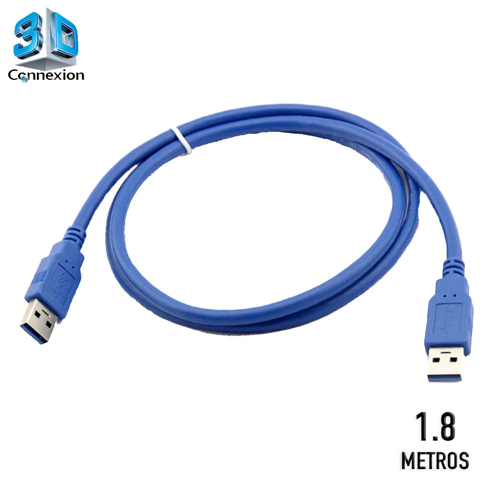 Cabo USB 3.0 Am x Am ( macho x macho ) 1.8m - 3DConnexion