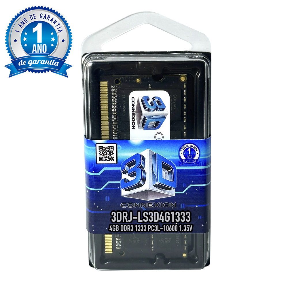 Memória Ram DDR3 4GB 1333Mhz 1.35V