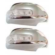 Capa Cromada com Pisca de LED Hilux 2005 a 2015