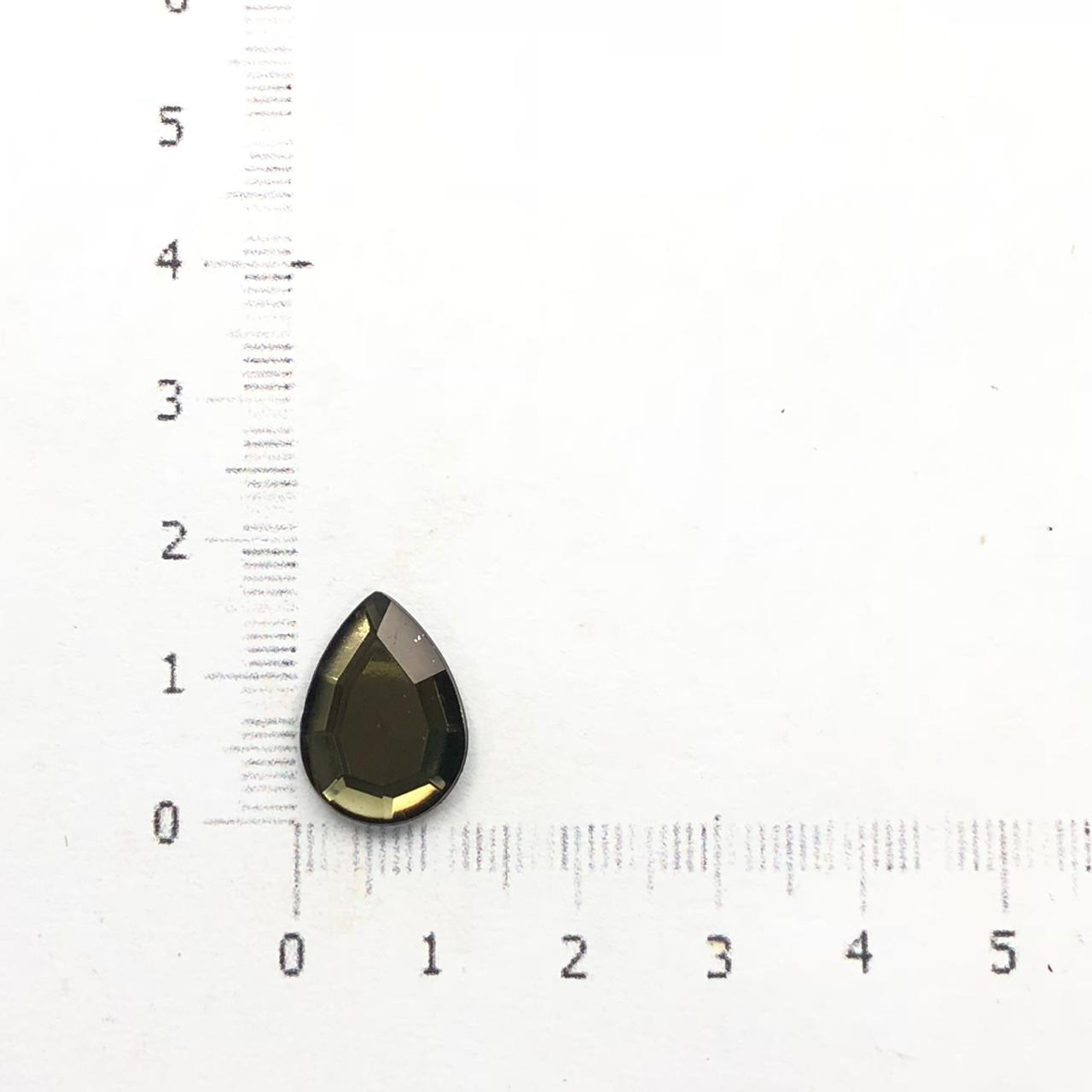 CHT1022 - Chaton Gota 10x14 Black Diamond - 6Unids