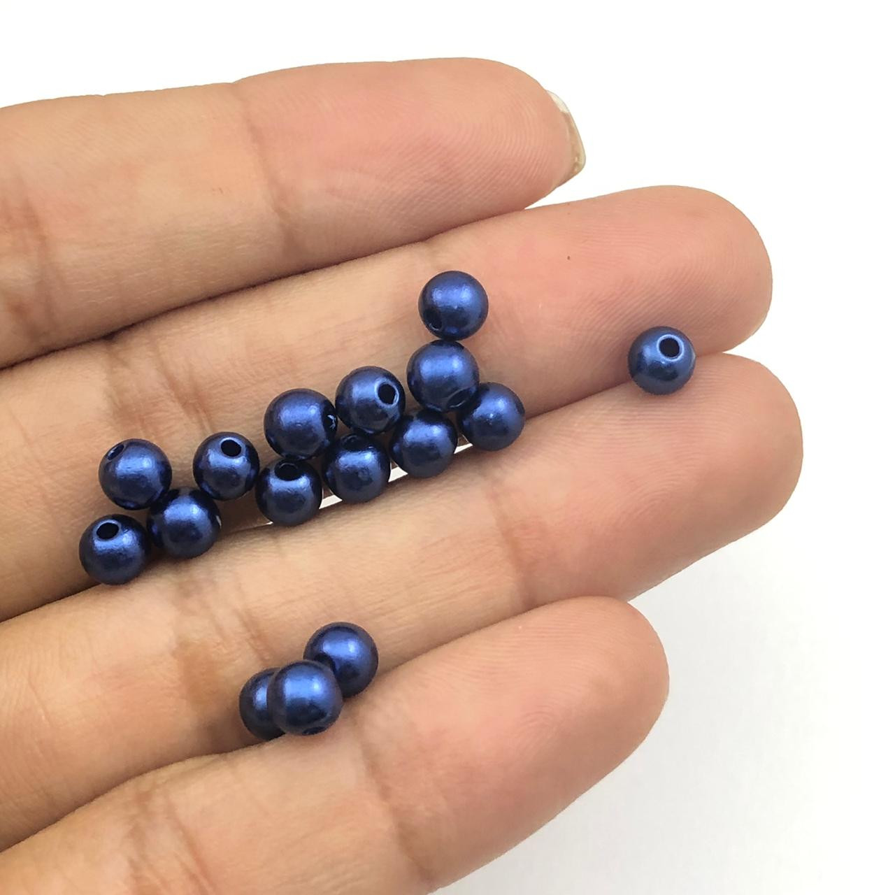 PE49 - Pérola de Resina 5m Azul - 10Gr