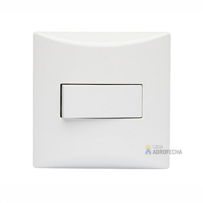 Interruptor Simples com Espelho Quadrado 10A 250V~ Branco