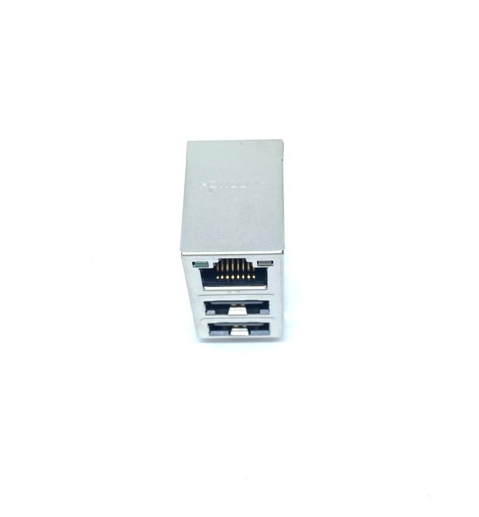 CONECTOR RJ INTEGRADO RJ45 USB R/A T/H 1,27MM JFM24U13-21U5-4F FOXCONN (JFM24U1321U54F)