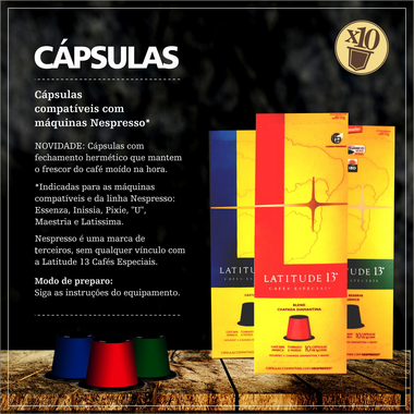 Café Castas Cápsulas | Cartucho 10 cápsulas - compatível Nespresso
