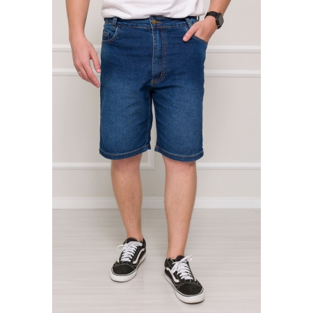 Bermuda Jeans Basic - Jeans Médio