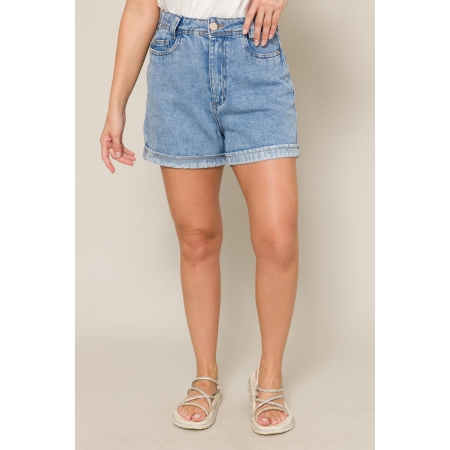 Shorts Jeans Mom Basic 4813 - Jeans Claro