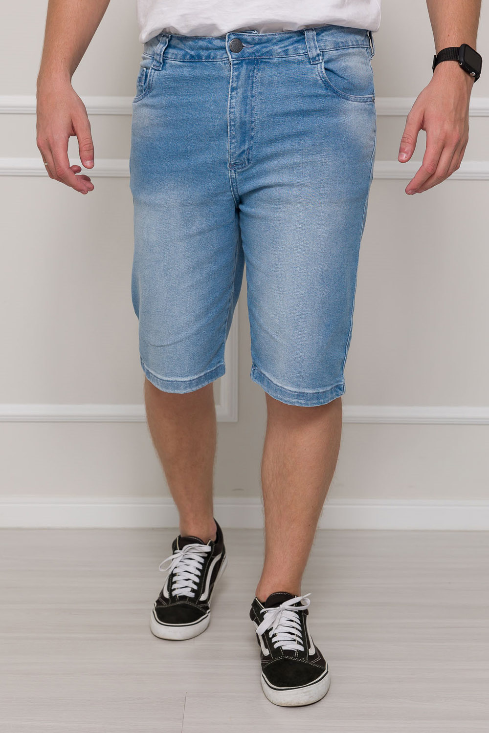Bermuda Jeans Basic 5206 - Jeans Claro