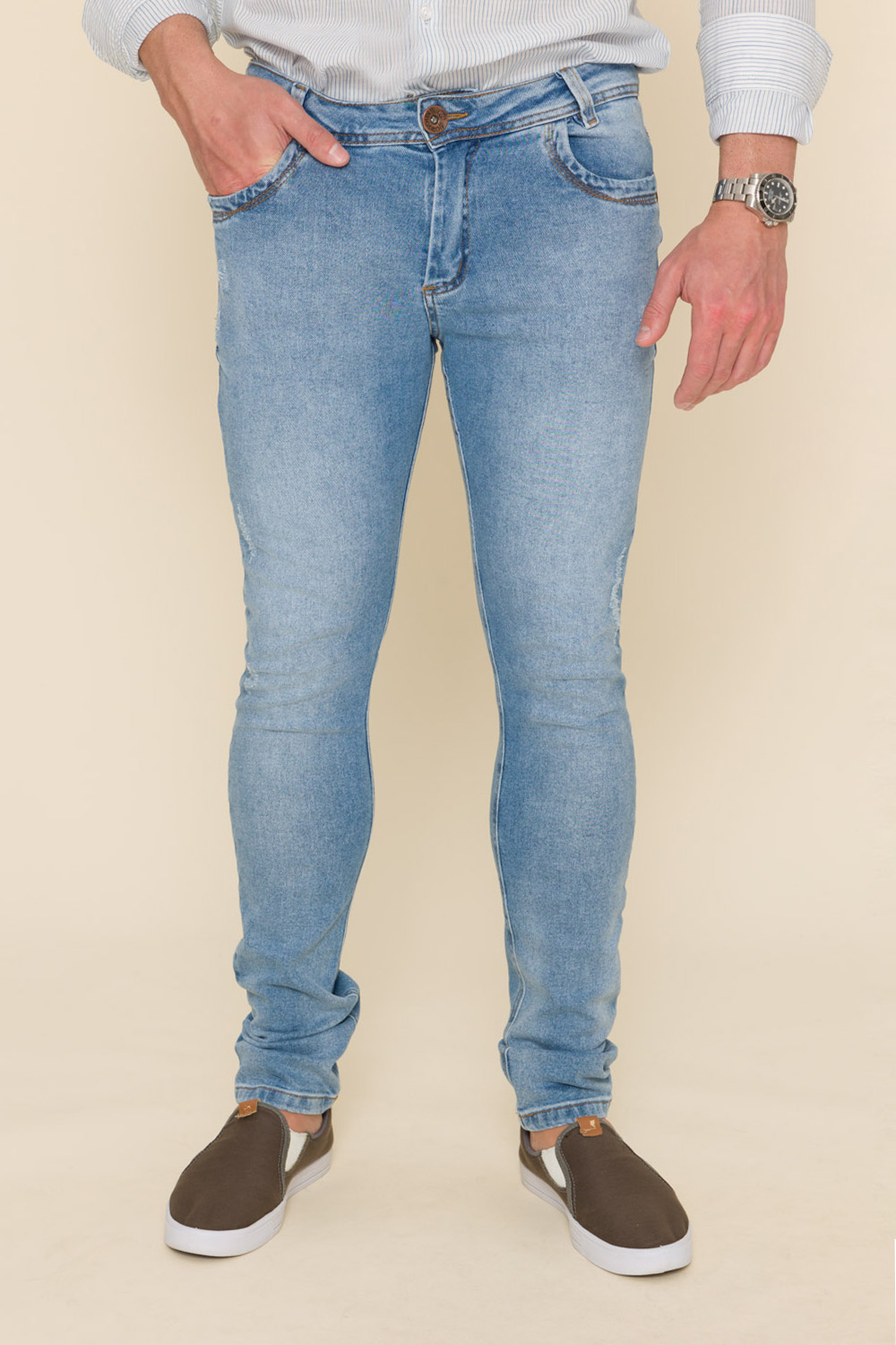 Calça Jeans Skinny - Jeans Claro 1
