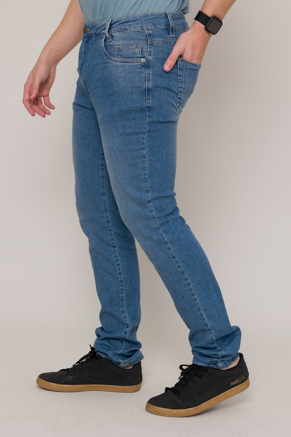 Calça Jeans Slim Luan - Jeans Médio