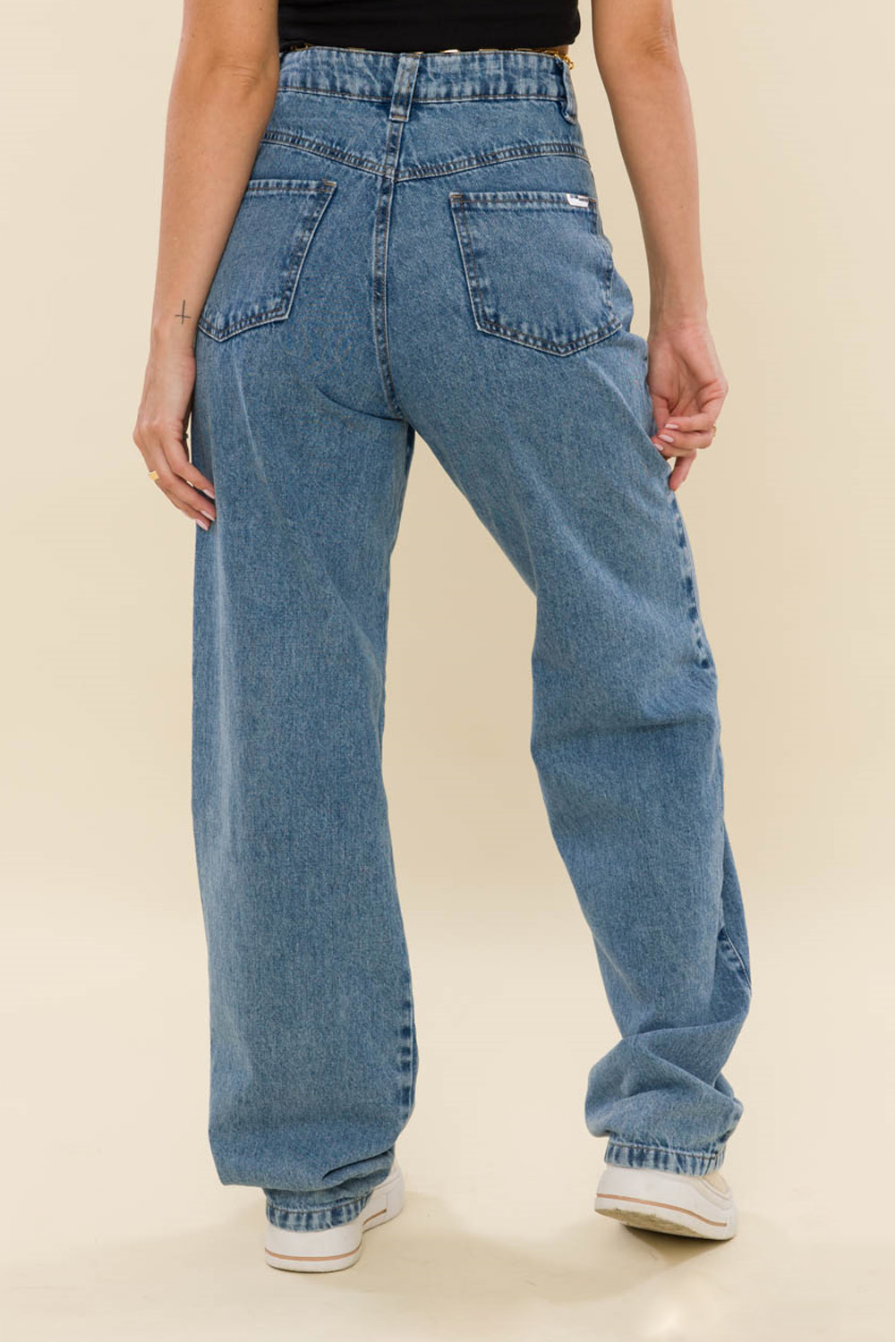 Calça Jeans Straight Leg Nicole - Jeans Claro