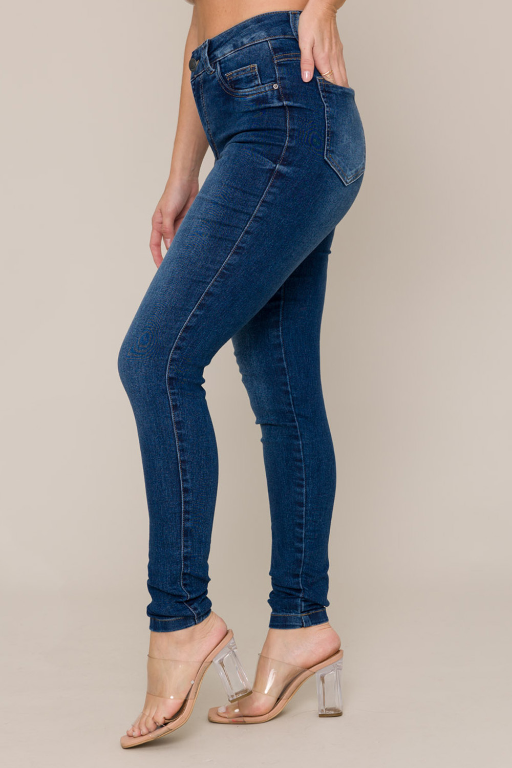 Calça Skinny Basic 11719 - Jeans Médio 3