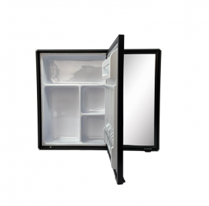 Armário Espelho Para Banheiro Alumínio 2 Portas 55x49cm Sobrepor Preto ou Cromado