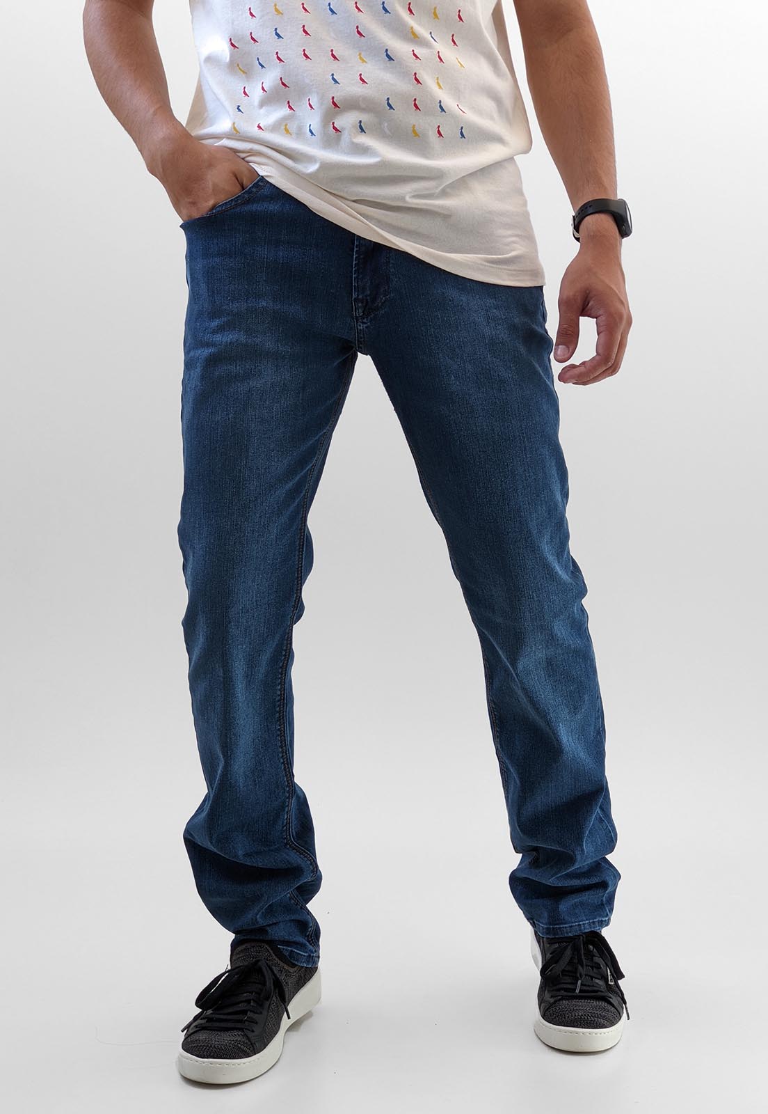 Calça Jeans Calvin Klein Azul Reta