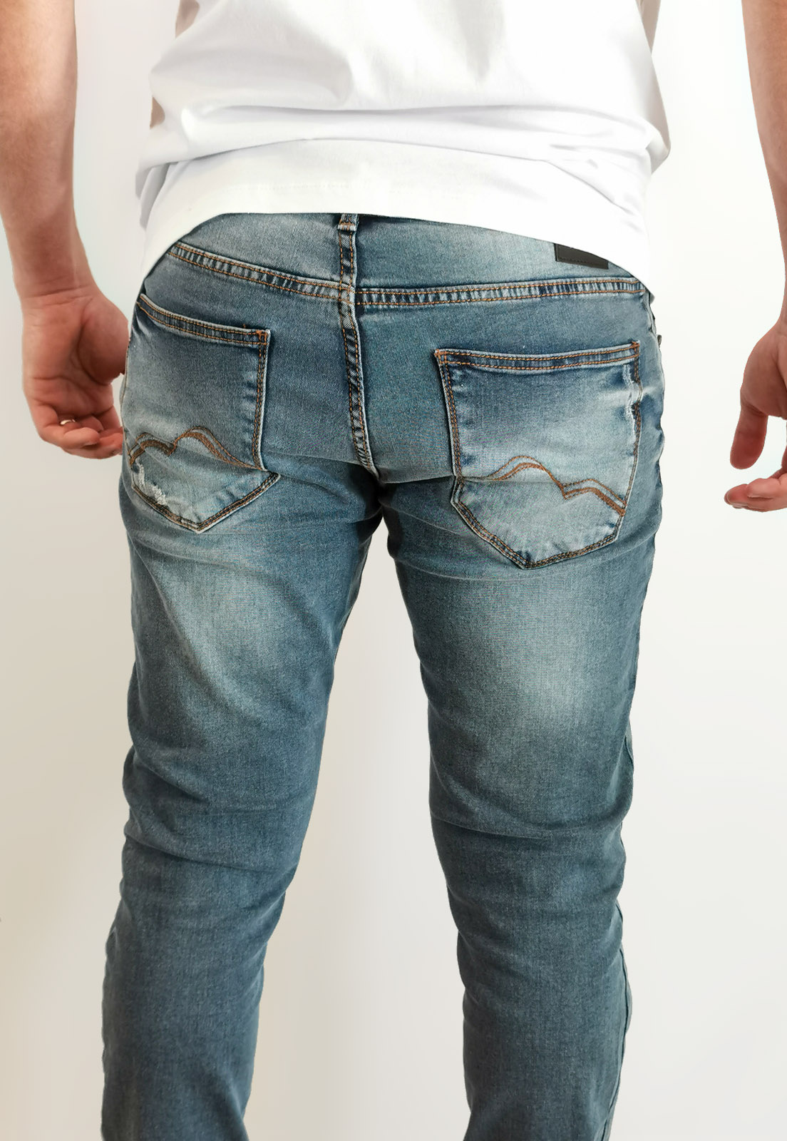 Calça Jeans King&Joe Super Skinny Azul Lavado