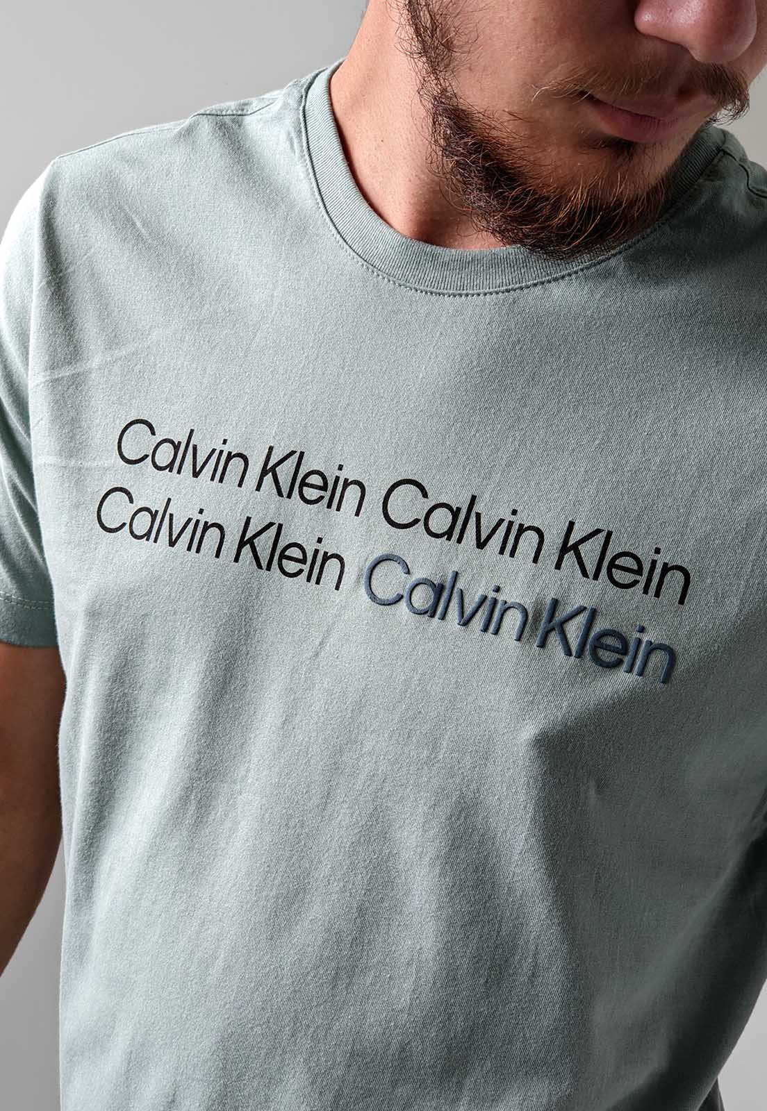 Camiseta Calvin Klein Logo Verde