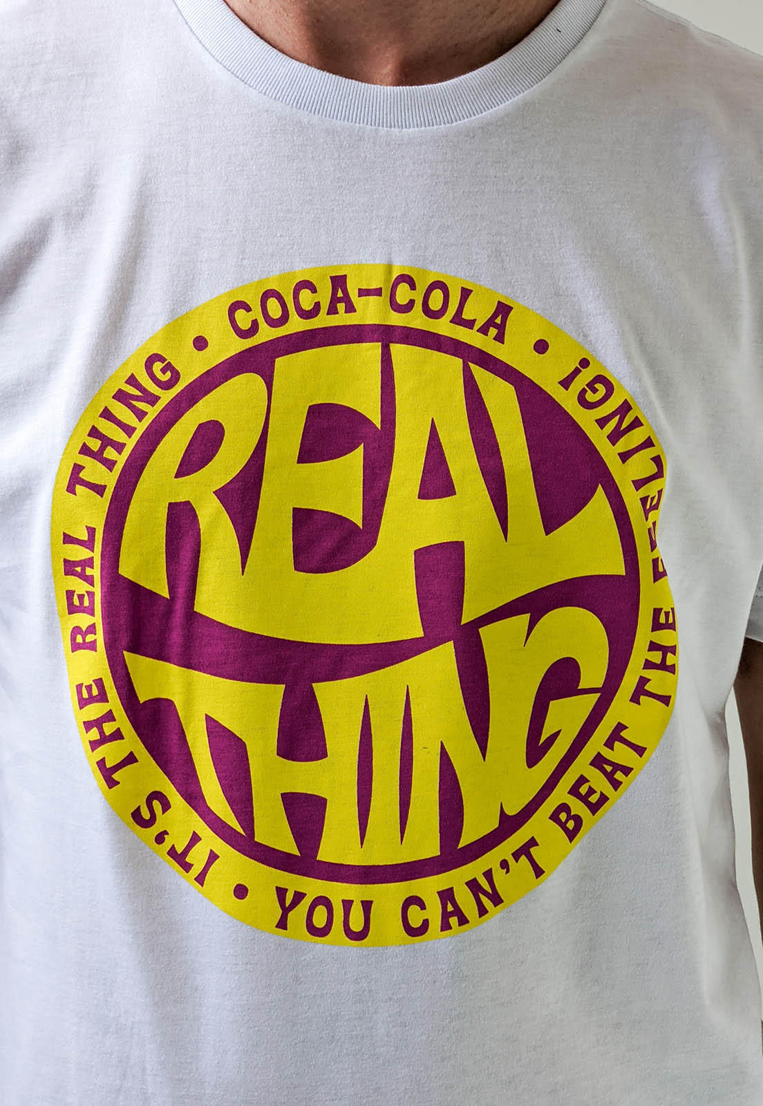 Camiseta Coca-Cola Branco Real Thing