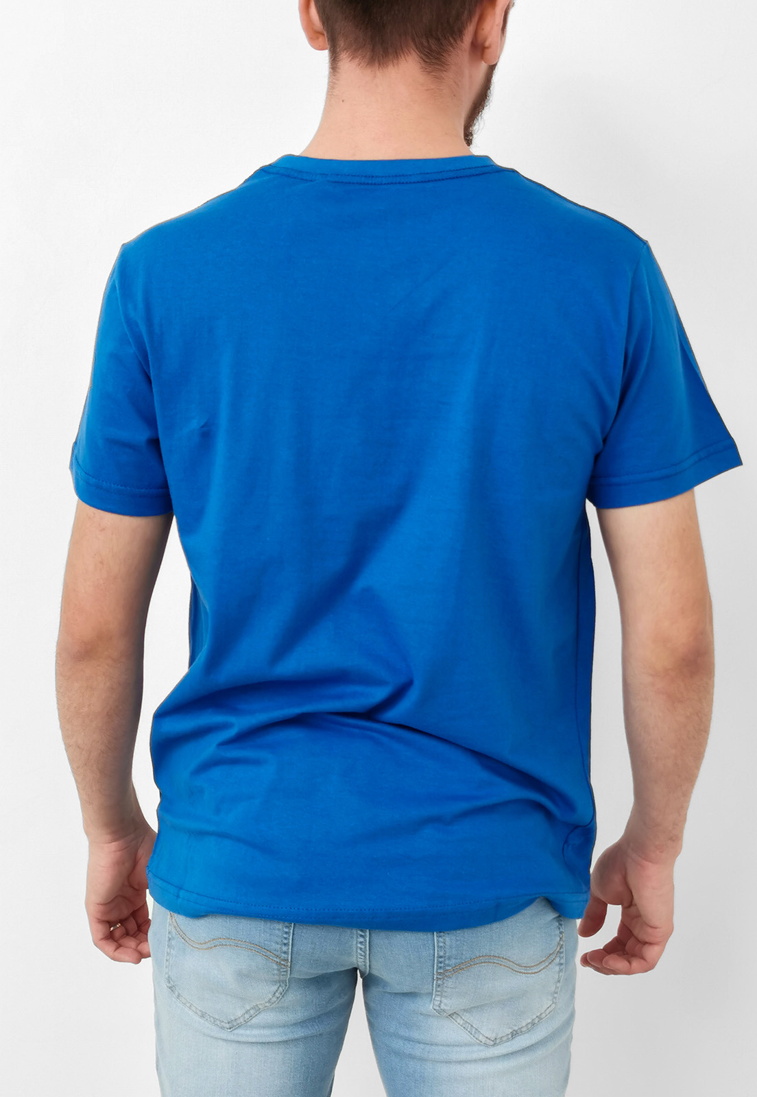 Camiseta Lee Azul Logo Retrô