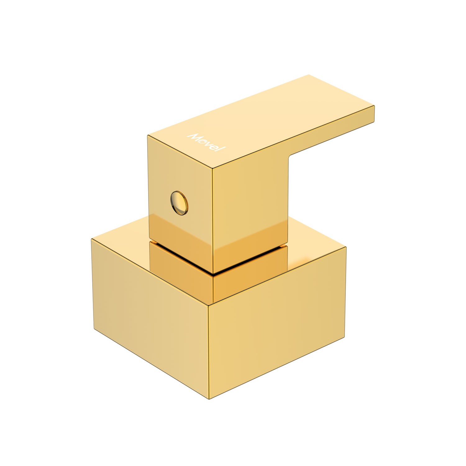 Acabamento Registro Quadrado Cubo Base Fabrimar Dourado