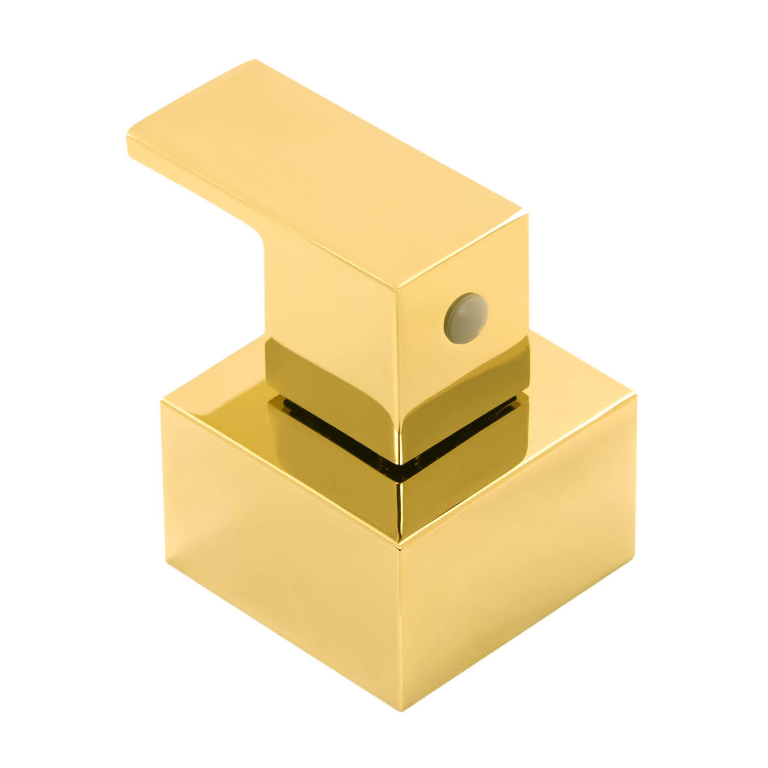 Acabamento Registro Quadrado Gold Dourado Cubo Base Docol