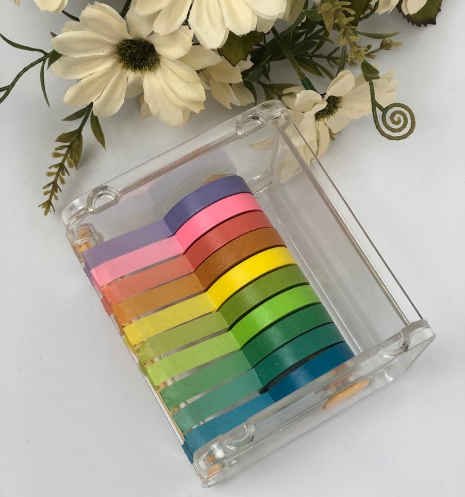 WASHI TAPE COLORS 5MM 10CORES - WT710
