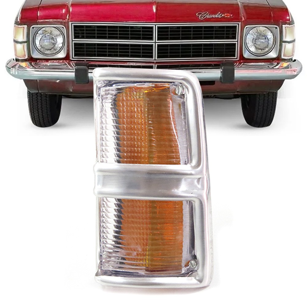 Lanterna Dianteira Opala 1975 a 1979 Caravan Pisca Cristal