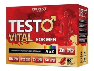 Prevent Testo Vital For Men com 60 Comprimidos