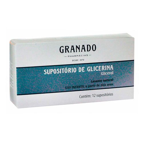 Supositório Glicerina Infantil 12Un Granado